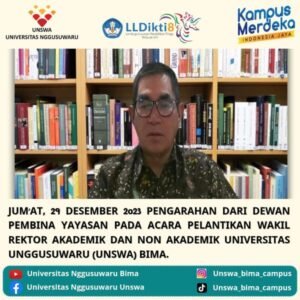 Read more about the article Rektor Universitas Nggusuwaru Melantik Wakil Rektor Bidang Akademik dan Non Akademik UNSWA