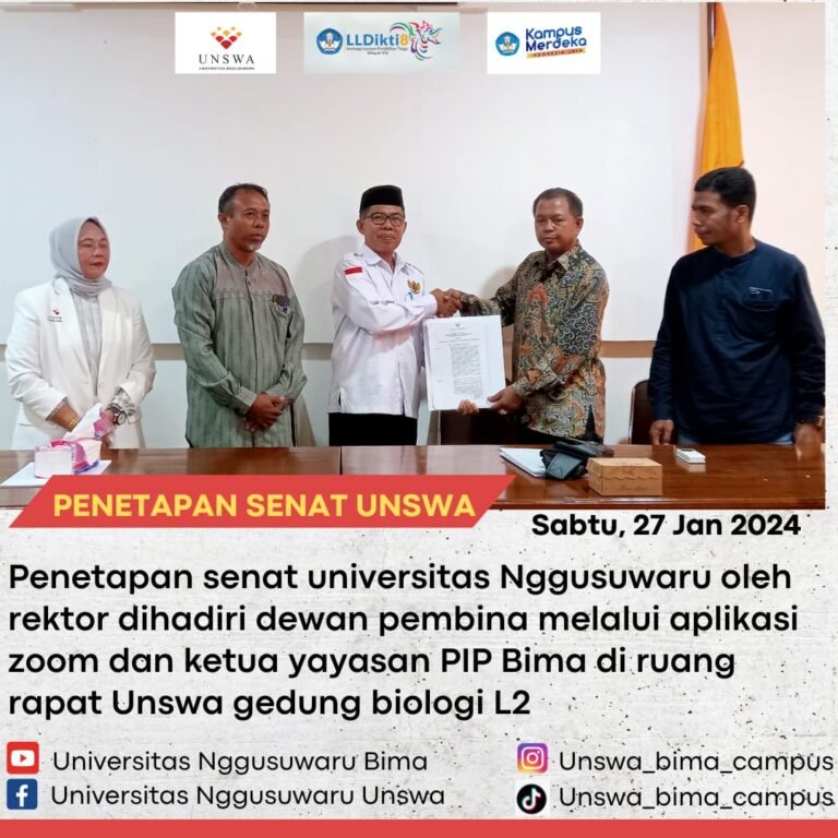 Penetapan Jumlah Senat & Penyusunan Struktur Senat Universitas Nggusuwaru