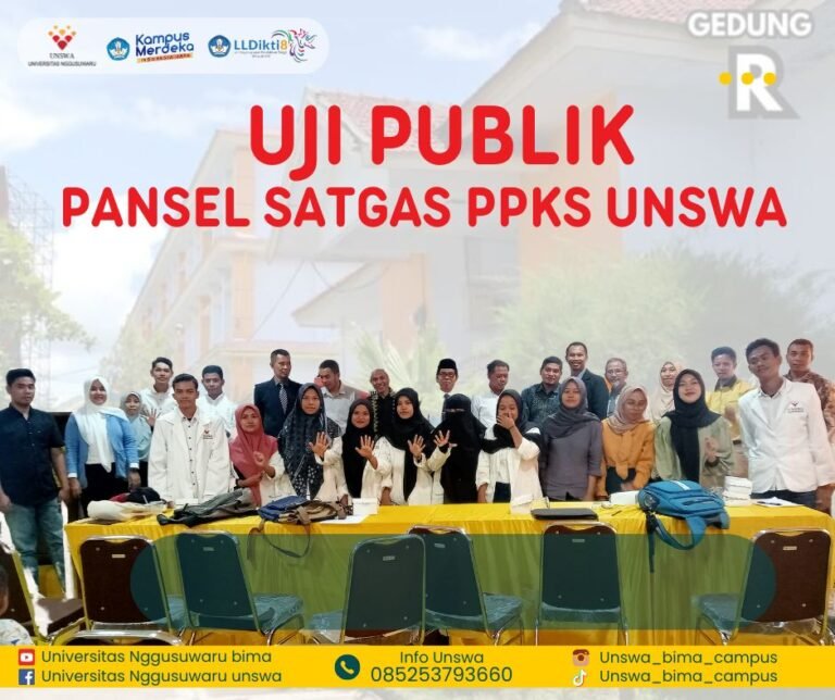 Uji Publik Pansel Satgas PPKS Universitas Nggusuwaru oleh Panelis Eksternal dan Internal