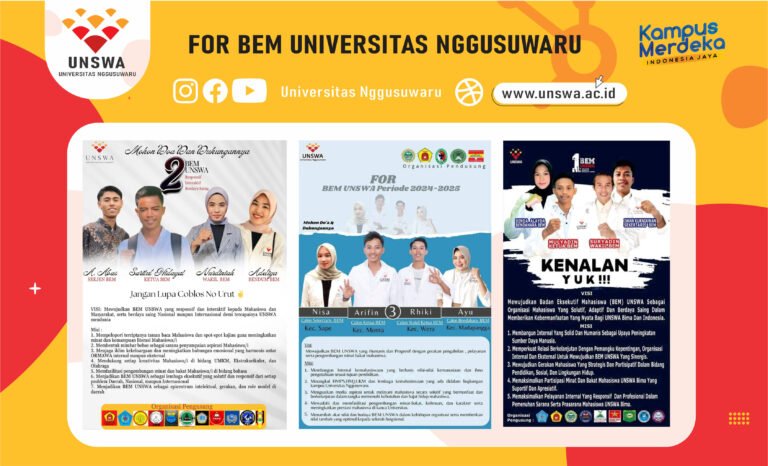 Kandidat Badan Eksekutif Mahasiswa Universitas Nggusuwaru Siap Dipilih Oleh Mahasiswa