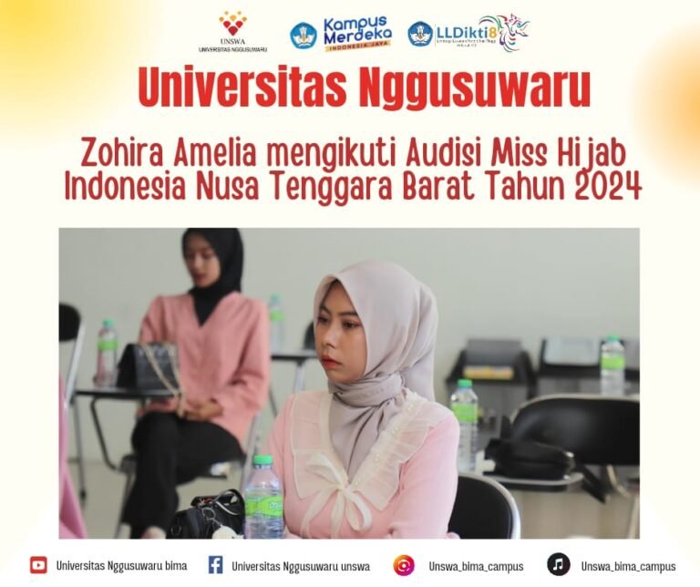 Mahasiswa Program Studi Pendidikan Biologi Audisi Miss Hijab NTB.