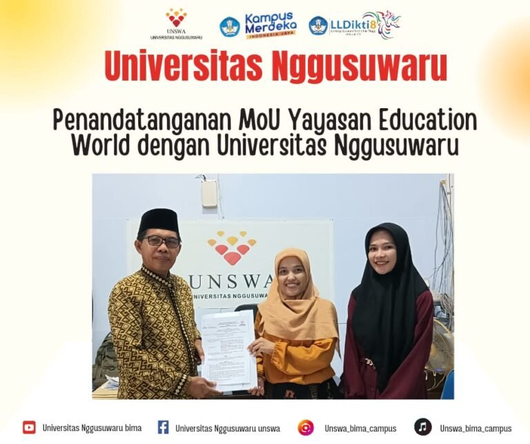 Lembaga Pendidikan di Kota Bima Kerjasama dengan Universitas Nggusuwaru