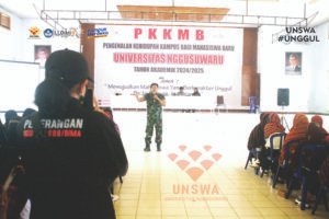 Read more about the article Materi Sesi Kedua PKKMB UNSWA: Membangun Sikap Bela Negara di Kalangan Mahasiswa Baru