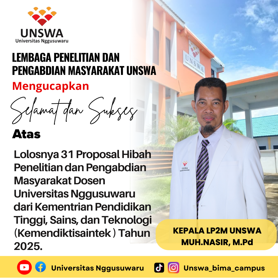 You are currently viewing Kepala LP2M Ucapkan Selamat atas Lolosnya 31 Proposal Penelitian dan Pengabdian Masyarakat