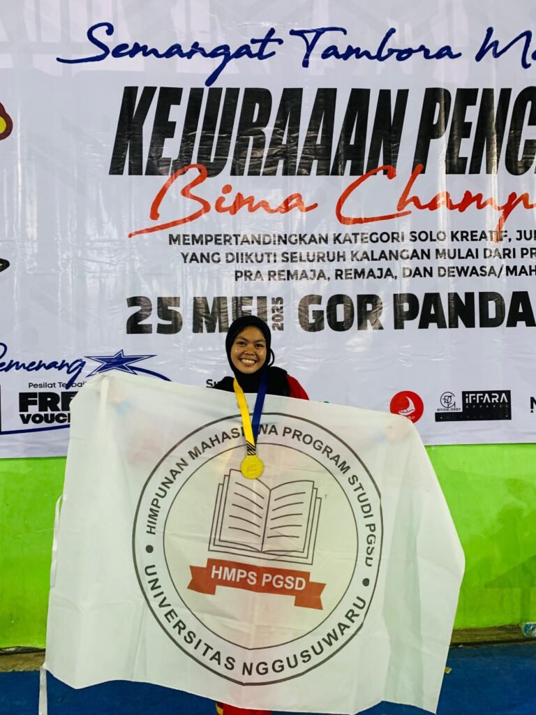Nur Aulia Raih Medali Emas dalam Kejuaraan Pencak Silat Bima Championship 2025Mahasiswa PGSD UNSWA Ukir Prestasi dan harumkan nama Kampus