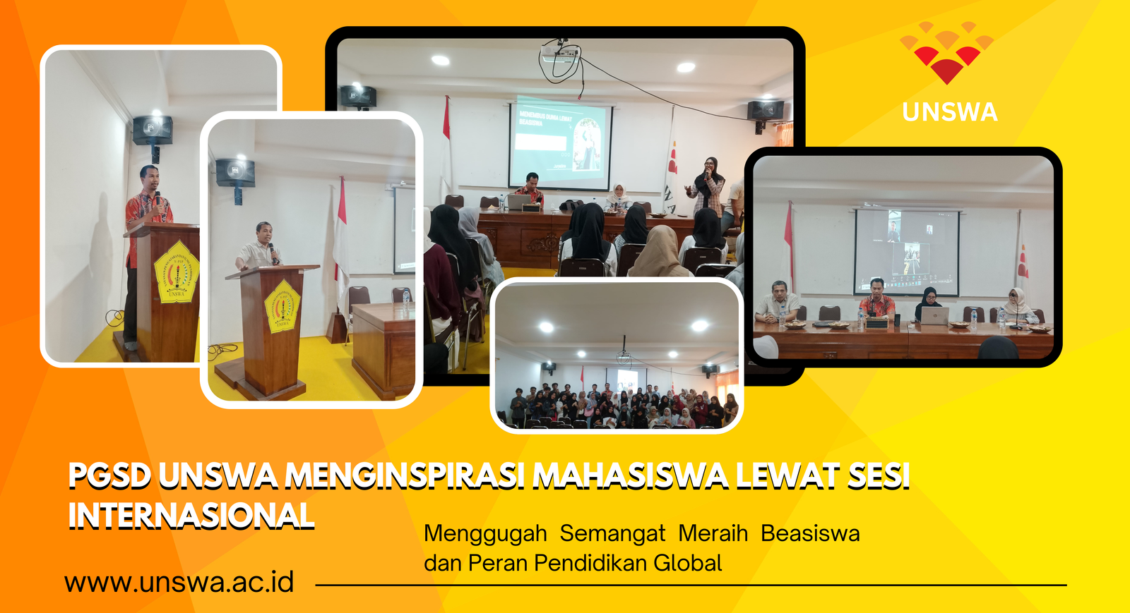 You are currently viewing PGSD UNSWA Menginspirasi Mahasiswa Lewat Sesi Internasional: Menggugah Semangat Meraih Beasiswa dan Peran Pendidikan Global