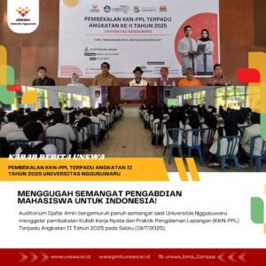 Read more about the article PEMBEKALAN KKN-PPL TERPADU ANGKATAN II TAHUN 2025 UNIVERSITAS NGGUSUWARU: MENGGUGAH SEMANGAT PENGABDIAN MAHASISWA UNTUK INDONESIA!