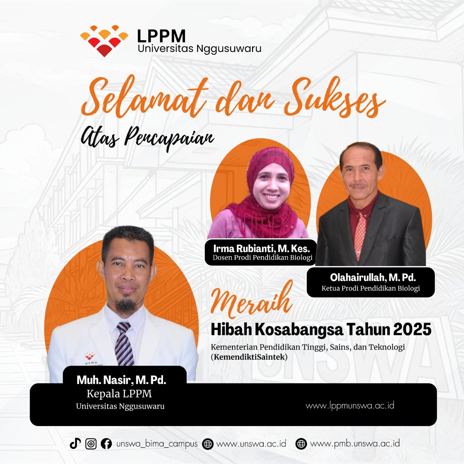 LPPM Universitas Nggusuwaru Ucapkan Selamat atas Pencapaian Dosen dalam Hibah Kosabangsa 2025